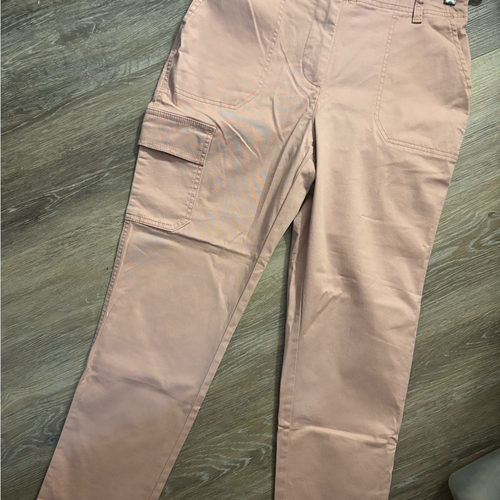 Talbots Cargo Pants in Dusty Pink Sz 8 petite NWOT - Picture 4 of 8